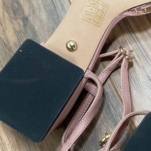 Charles and Keith Pink Mesh Ankle Strap Sandals, like Dior - Picture 4 of 5